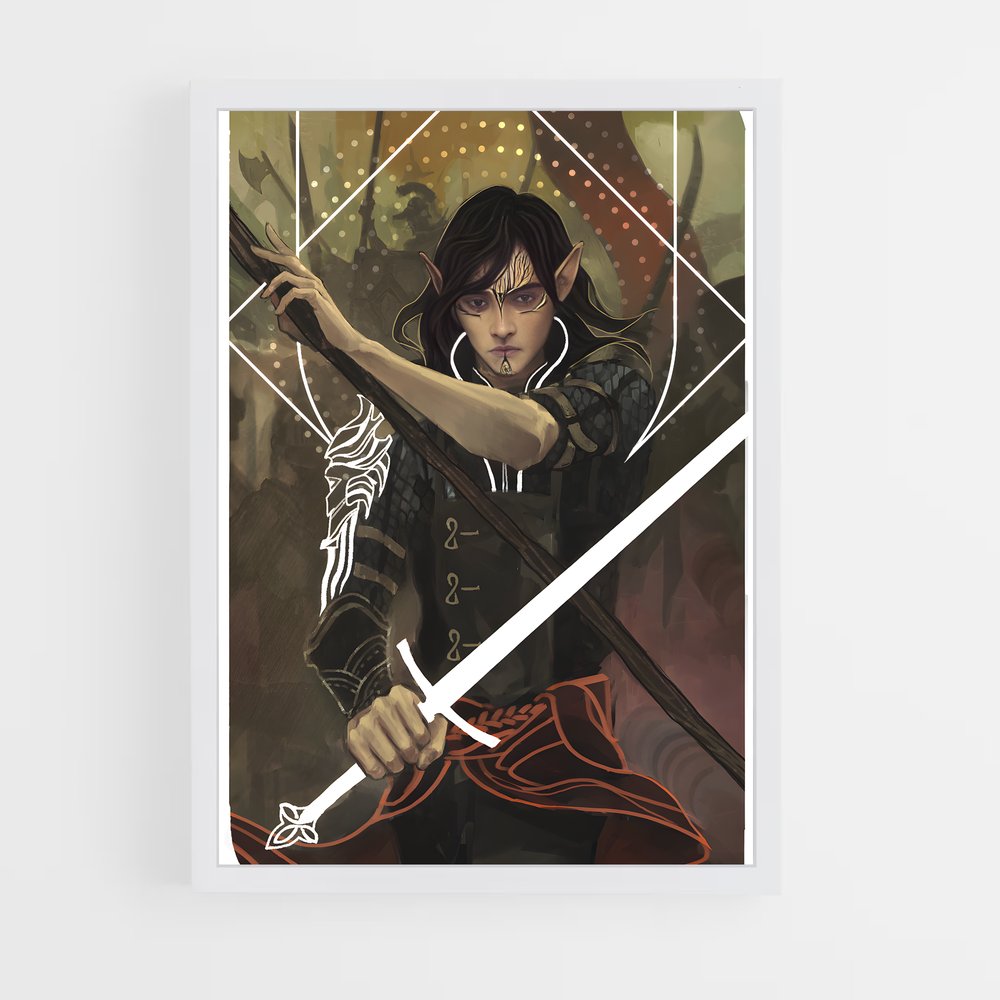 Poster Gardienne de Fer – affiche Dragon age (vue 3)